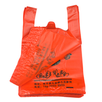 Merci T Shirt Bags sacs en plastique sacs d'épicerie personnalisés blanc sacs De marchandises à poignée robuste