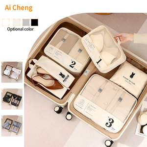 Set di sette pezzi per l'organizzazione di abbigliamento aziendale multifunzionale per scarpe da viaggio - Product Image 2