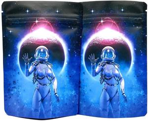 Custom Printed 3.5g 7g 14g 28g 1ounce Aluminum Zipper Resealable <strong>Blunt</strong> <strong>Wraps</strong> Dry Flower Herb Hemp Foil Ziplock Bags - Product Image 4