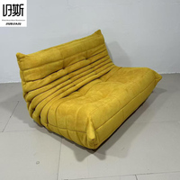 Canapé-lit Chesterfield en velours de style Mid-Century Modern, en forme de L, une place, inclinable – Durable, confortable, polyvalent, idéal pour la salle de sport
