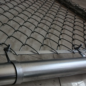 Clôture de sécurité industrielle électrique pour la protection des usines et des cours, en treillis métallique galvanisé à mailles losangées, haute 6 - Product Image 3