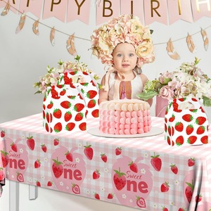 Hiện đại dễ thương phong cách dâu tây Kẹo hộp giấy nóng bán món quà nhỏ cho bữa tiệc sinh nhật cho bánh quy kẹo - Product Image 1