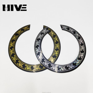 Anillo Decorativo Adhesivo HIVE para Boca <span class=keywords><strong>de</strong></span> Guitarra Acústica <span class=keywords><strong>de</strong></span> 41 Pulgadas, con Patrón <span class=keywords><strong>de</strong></span> Orificios <span class=keywords><strong>de</strong></span> Sonido, Moderno - Product Image 3