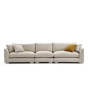 High Quality Minimalist Cloud Office Sofa Fabric Couch Sectional Living Room Sofa