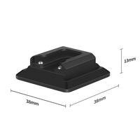 Plaque magnétique à dégagement rapide 1/4 pour adaptateur Arca-Swiss vers griffe porte-accessoire pour caméra GoPro, flash, micro, LED, trépied, rotule, pince