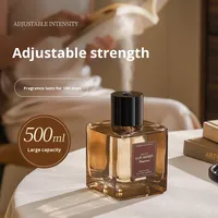 Diffuseur de parfum d'intérieur en verre de 500 ml, diffuseur d'arômes sans flamme, vaporisateur d'huile essentielle, parfum longue durée, parfum d'ambiance, aromathérapie