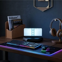 Lámpara de Escritorio LED Magnética Flotante, Lámpara de Mesa, Luz Nocturna, Luz Giratoria Automática con Forma de Dólar, para Regalos Únicos, Decoración del Hogar y Habitación