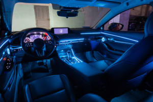 SJC voiture intérieur LED lumière ambiante pour <span class=keywords><strong>Mazda</strong></span> AXELA ciel étoilé 64 couleur systèmes d'éclairage ambiant accessoires de décoration - Product Image 5