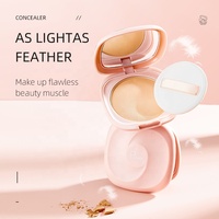 Échantillon Gratuit Poudre Compacte Matifiante Personnalisée Sous Marque Privée, Poudre de Maquillage Imperméable à Couvrance Totale pour Fixer le Maquillage du Visage