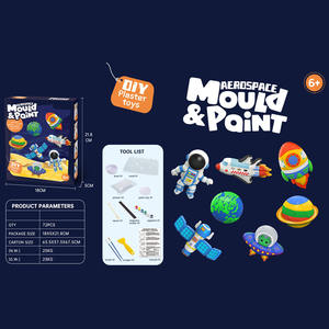 Set mainan plester untuk edukasi anak-anak, Set mainan edukasi anak-anak Diy, cetakan plester 3D untuk mewarnai - Product Image 6