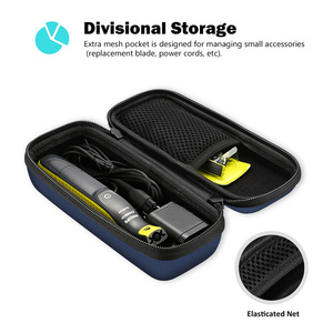 Bolsa de herramientas de viaje personalizada para afeitadoras <span class=keywords><strong>Philips</strong></span> Norelco <span class=keywords><strong>OneBlade</strong></span> QP2520/QP2530/QP2620/QP2630, estuche de almacenamiento especial - Product Image 2