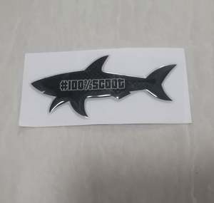 Nuevas pegatinas decorativas impresas con UV de gran venta 2025, estilo de dibujos animados de la bandera de Paul Shark de Bineece, pegatina CP Jul Vrunk Marsella - Product Image 2