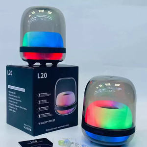 Haut-parleur Bt sans fil coloré RGB Led Light Aura Studio Haut-parleur stéréo extérieur sans fil avec lanière - Product Image 4