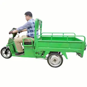 EEC certificate Three wheels electric tricycle driver seat small open scooter electric loader freight cargo tricycle with cabin