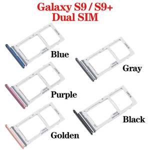 Remplacement de support de cadre de fente de plateau de <span class=keywords><strong>carte</strong></span> SIM simple double pour <span class=keywords><strong>Samsung</strong></span> Galaxy S9 S9 Plus S9P expédition rapide en gros - Product Image 5