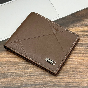 Nouveau <span class=keywords><strong>Portefeuille</strong></span> <span class=keywords><strong>Homme</strong></span> 2026 en PU à Fermeture Ouverte Ultra-léger et Fin à Trois Volets avec Multiples Emplacements pour Cartes – Sacs Décontractés et Tendance pour Jeunes Hommes - Product Image 4