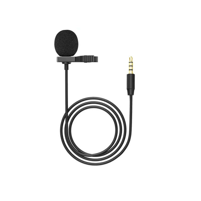 1.5M Microfone De Lapela 3.5MM Mic Lapel Collar Clip Mini Lavalier Microphone With Headset Pin for Interview Android Usb Type a