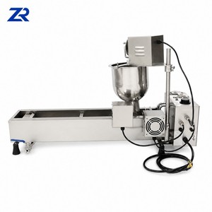 Máquina Profesional Automática de Alta Calidad para Hacer <span class=keywords><strong>Donuts</strong></span> Grandes Glaseados con 3 Moldes, Tipo Freidora, Económica - Product Image 6