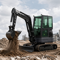 LIVRAISON GRATUITE Mini-excavatrice Kubota avec moteur CE EPA, micro-excavatrice de jardin, mini-excavatrice de 3,5 tonnes
