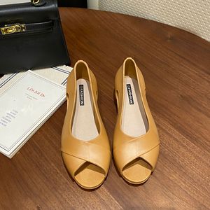 Nuevas Sandalias de Vestir para Mujer, Zapatos de Oficina, Sandalias con Punta de Pescado, Tacón Bajo, Tacón Grueso, Sandalias Transpirables para Caminar al Aire Libre - Product Image 3