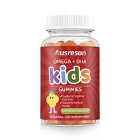 Compléments alimentaires SPL OEM/ODM Vitamine D3 & DHA Zinc Oméga 3 pour la densité osseuse, 90 unités, 2 par portion, oursons gommeux Oméga 3 pour enfants