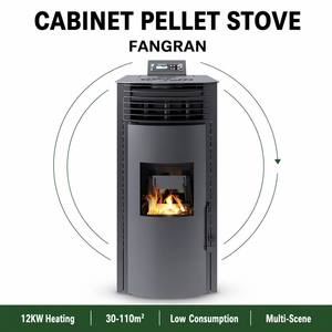 Stufa <span class=keywords><strong>a</strong></span> <span class=keywords><strong>Pellet</strong></span> Industriale Fangran 12kW per Riscaldamento di Cucine, Caminetto per Locali di Intrattenimento - Product Image 1