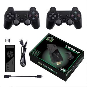 Mejor regalo M8 <span class=keywords><strong>Video</strong></span> 2,4G Controlador inalámbrico doble Game Stick 4K 10000 Consola de juegos 32 64GB Juegos Retro Para PS1 GBA - Product Image 1