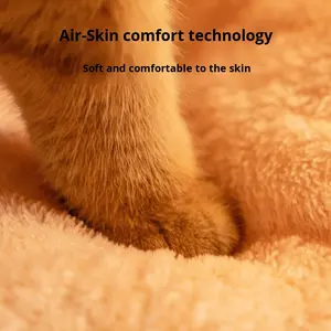 Nid pour chat en peluche, tunnel chaud d'hiver, forme fermée, <span class=keywords><strong>lit</strong></span> pour chat sécurisé, en polaire épaisse, amovible <span class=keywords><strong>et</strong></span> lavable, nid pour animaux <span class=keywords><strong>de</strong></span> compagnie en gros - Product Image 4