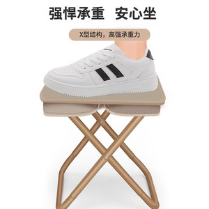 Tabouret de camping pliable, chaise d'extérieur portable, design minimaliste carré en aluminium, pour la pêche, le pique-nique, grande taille, pliable - Product Image 4