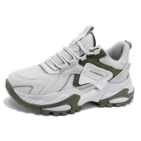 Chaussures de sport respirantes et imperméables pour hommes et femmes, printemps/hiver, fabriquées en tissu mesh, semelle intermédiaire en caoutchouc, chaussures élégantes pour la marche et la course