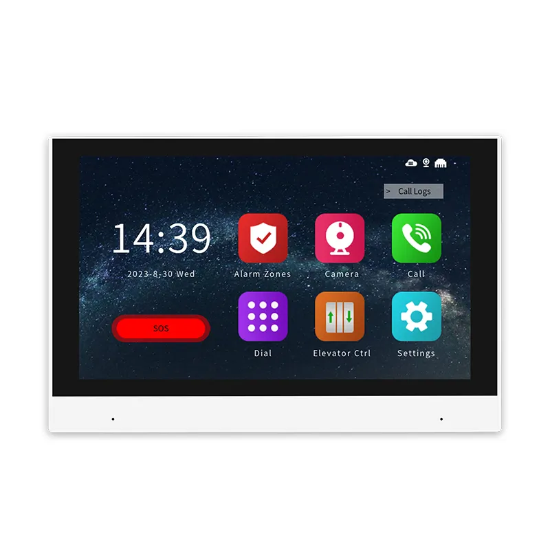 7 inch touch screen wireless Wifi SIP video indoor unit apartment home security video intercom indoor monitor