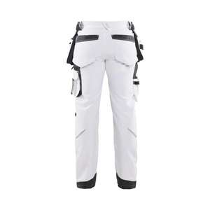 BLAKLADER - 107916451098D124 Pantalones de pintor elásticos de 4 vías Blanco/Gris oscuro-PANTALÓN DE TRABAJO EAN 7330509743553 - Product Image 2