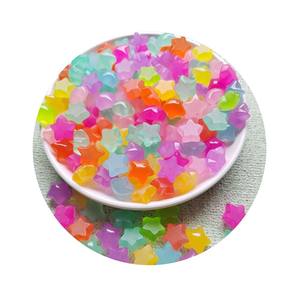 100 Piezas de Cabujones de Resina con Forma de Estrella para Proyectos de Arte, Decoración del Hogar, Kits de Abalorios para Niños, Manualidades de Joyería y Dijes - Product Image 1