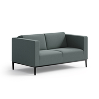 Canapé de bureau contractuel en tissu PU avec pieds en acier inoxydable pour bureau de directeur et de gestionnaire, projet FF&E