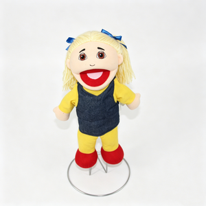 Marioneta de peluche suave personalizada para niñas, marioneta con boca móvil, marioneta infantil duradera, marioneta de tela lavable, marioneta de personaje de alta calidad - Product Image 3
