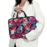 Housse pour ordinateur portable durable de 17 pouces, sac portable en néoprène personnalisé, matériau polyester avec fonction antichoc