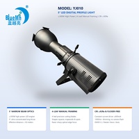 Bluemoon 5 °   Lumière LED numérique profilée DMX512 avec lame de découpe manuelle à 4 feuilles pour discothèques, théâtres, locations, éclairages de fête et bars