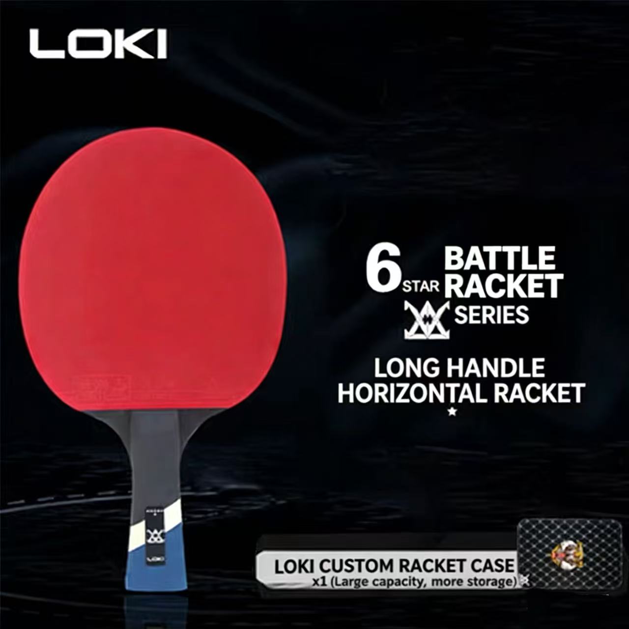 ไม้แร็กเก็ตแนวนอน RedE6 รุ่น Star ด้ามยาว