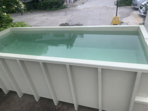 Système d'aquaculture en recirculation YUTANK pour l'élevage de poissons carrés, 6 m x 2 m x 1 m, en PP de qualité alimentaire - Product Image 1