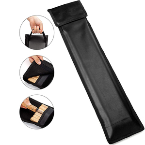 Xiên Nướng BBQ Bằng Thép Không Gỉ 23 Inch Tùy Chỉnh Có Tay Cầm Bằng Gỗ Xiên Kabot Shish Brazil Xiên Nướng Phẳng Bộ 7 Que Có Túi - Product Image 4