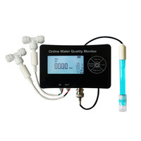 Ph-mètre en ligne double sonde TDS EC PH température humidité 5 en 1 mètre pour filtre à eau/culture hydroponique/aquarium