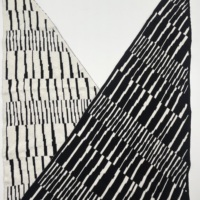 Écharpe tricotée triangle en nylon jacquard pour femme Bandana noir et blanc avec motifs décoratifs pour le cyclisme Sports de plein air