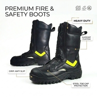 Bottes de sécurité tactiques ignifuges et imperméables personnalisées avec logo, certifiées CE, antidérapantes, pour hommes, pour le travail