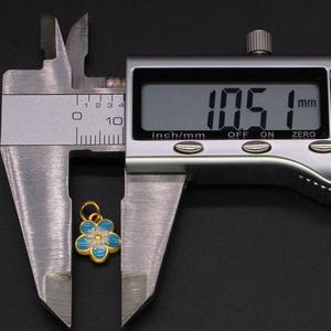 Jincan Ancient <span class=keywords><strong>Farao</strong></span> oro mate Cloisonne gota aceite mano cadena aleación joyería accesorios 12*11 pequeño ciruela colgante 071 - Product Image 3