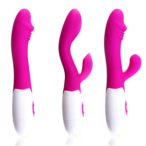 Masseur électrique à courant continu gris pour femme avec moteur vibrant à 10 vitesses et jouet sexuel télescopique - Product Image 1