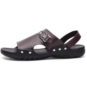 Greatshoe personalizado italiano absorción de impactos hombres sandalias de cuero para hombre 2020 - Product Image 5