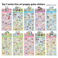 DHF273 Pegatinas de Dibujos Animados de Chiikawa y Capibara, Pegatinas Kawaii Estilo Perro, Pegatinas Adhesivas Lindas para Estudiantes, Pegatinas para Niñas