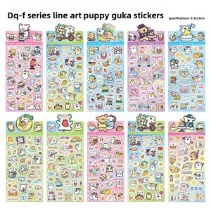 Autocollants Kawaii DHF273 : Autocollants Chiikawa Capybara de style dessin animé, autocollants DIY mignons pour étudiants, autocollants adhésifs pour filles - Product Image 5