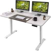 Bureau en hausse ergonomique de haute qualité Table en acier réglable en hauteur pour s'asseoir pour se tenir debout bureau d'ordinateur debout
