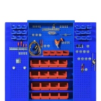 Armoire de fabrication de tôle robuste avec armoire à outils de boîte de rangement de pièces en plastique de garage retirables